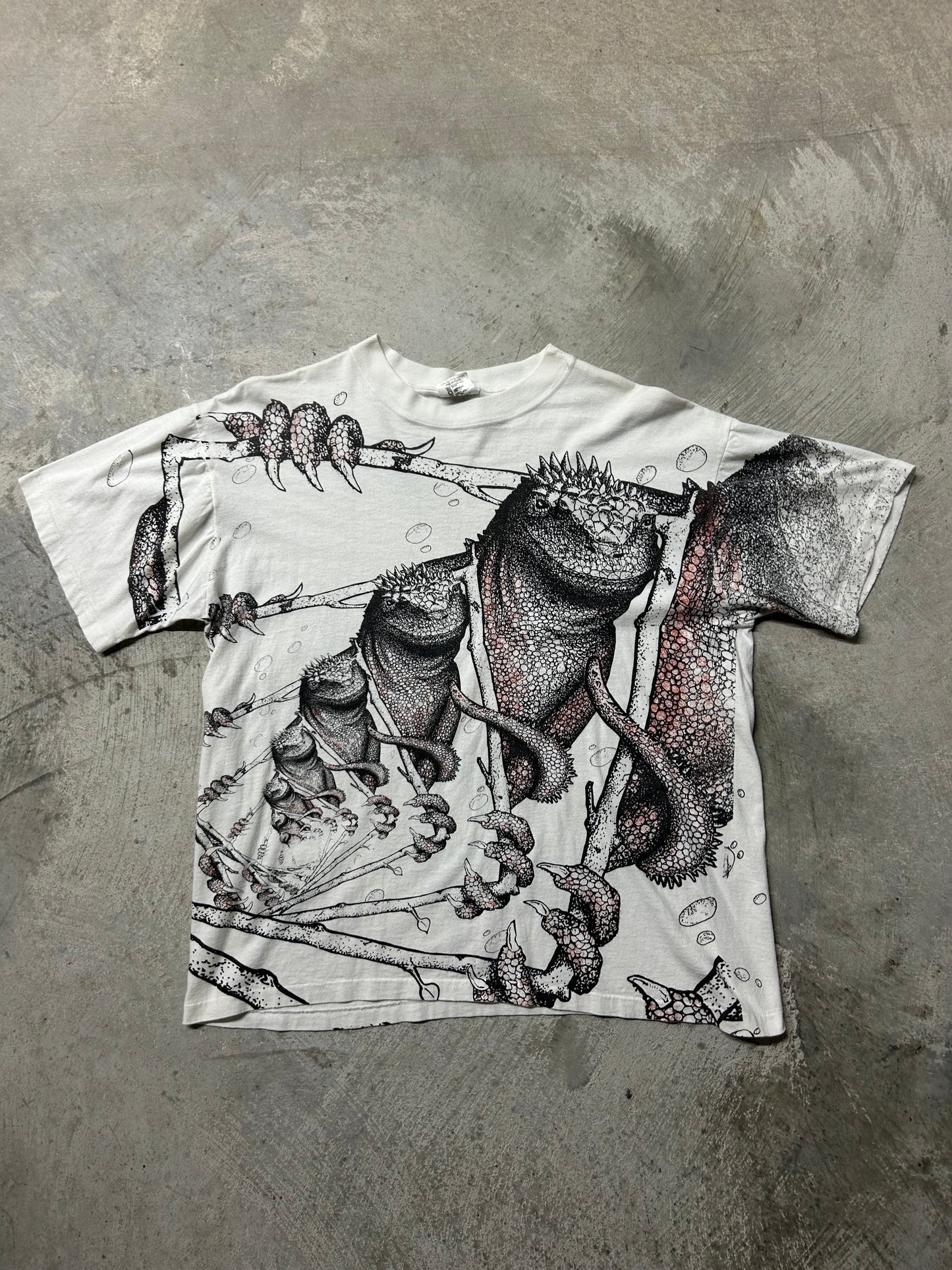 1990s Escher Style Iguana AOP Tee (XL)