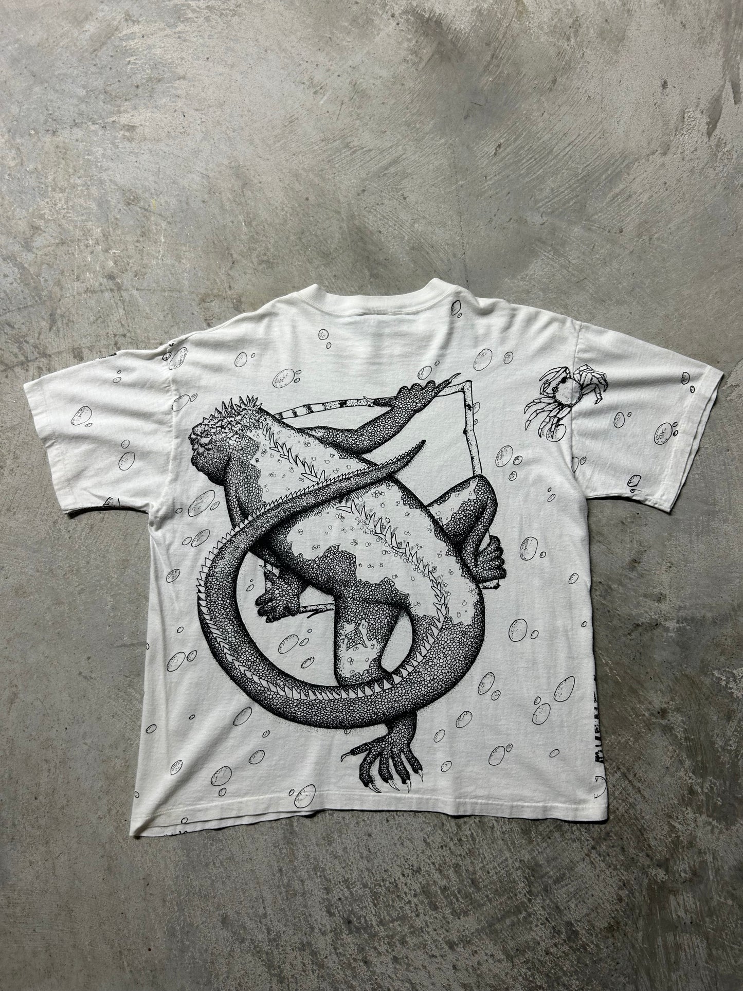 1990s Escher Style Iguana AOP Tee (XL)