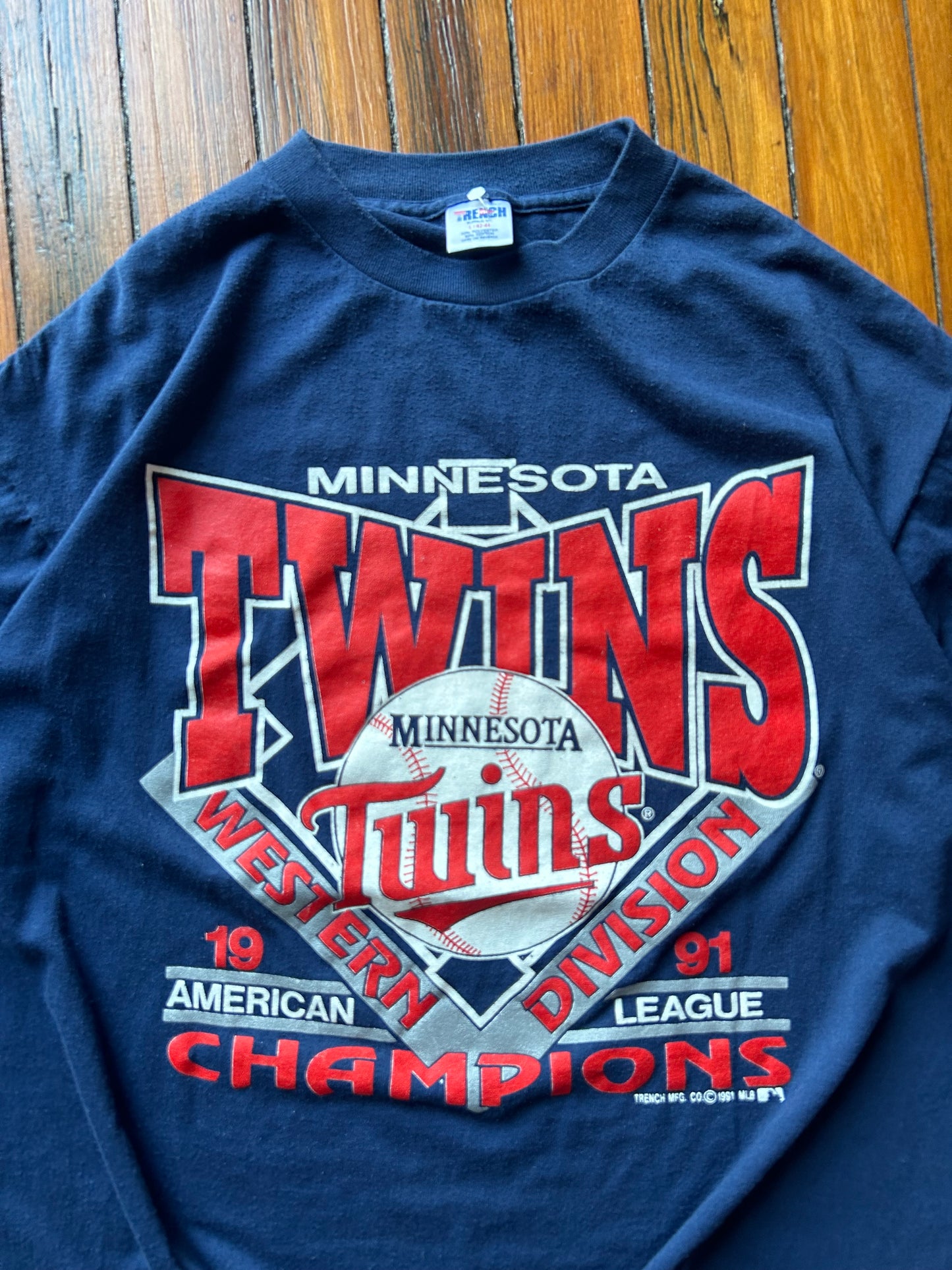 1991 Minnesota Twins Baseball Tee (Large)