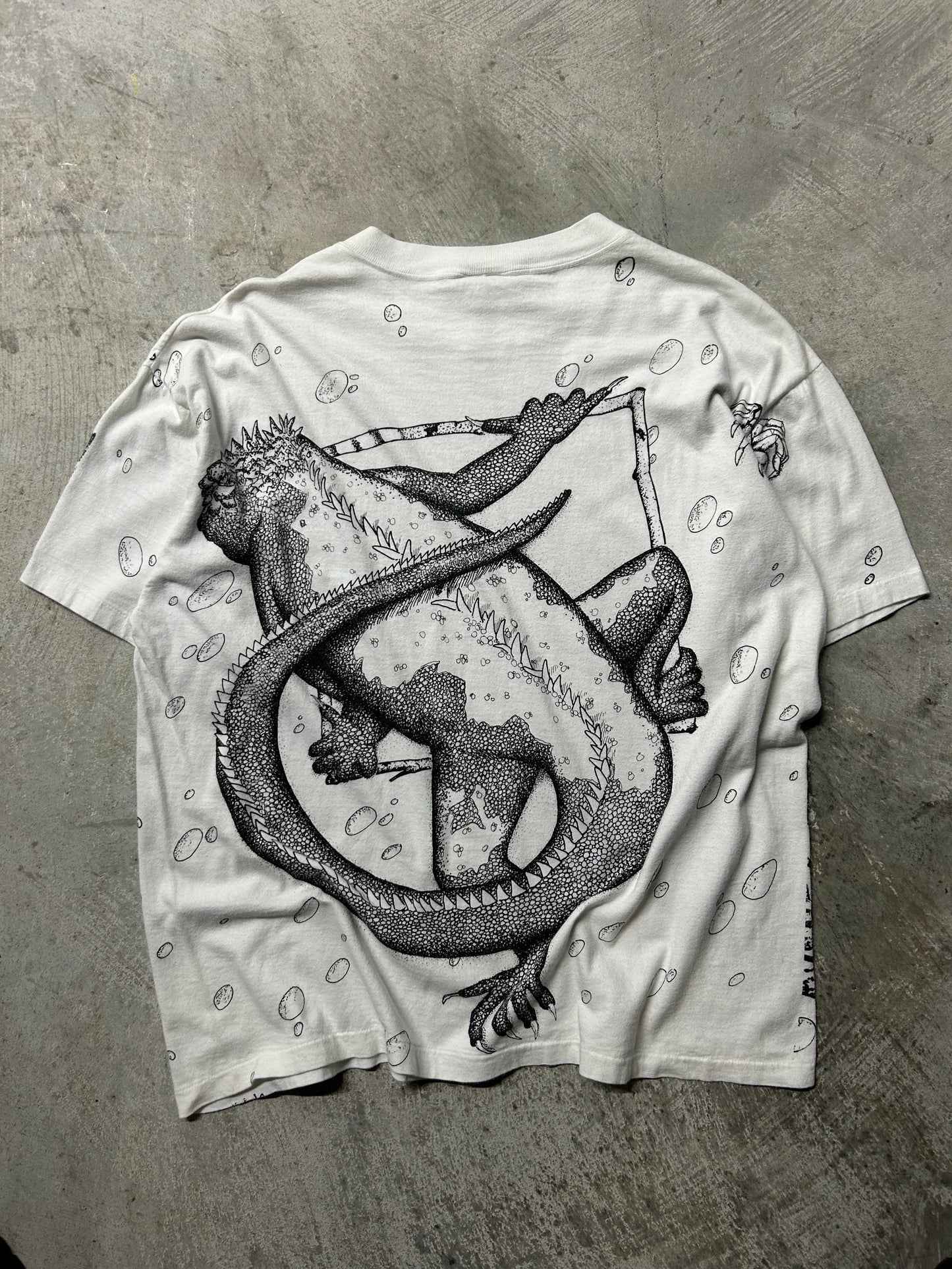 1990s Escher Style Iguana AOP Tee (XL)