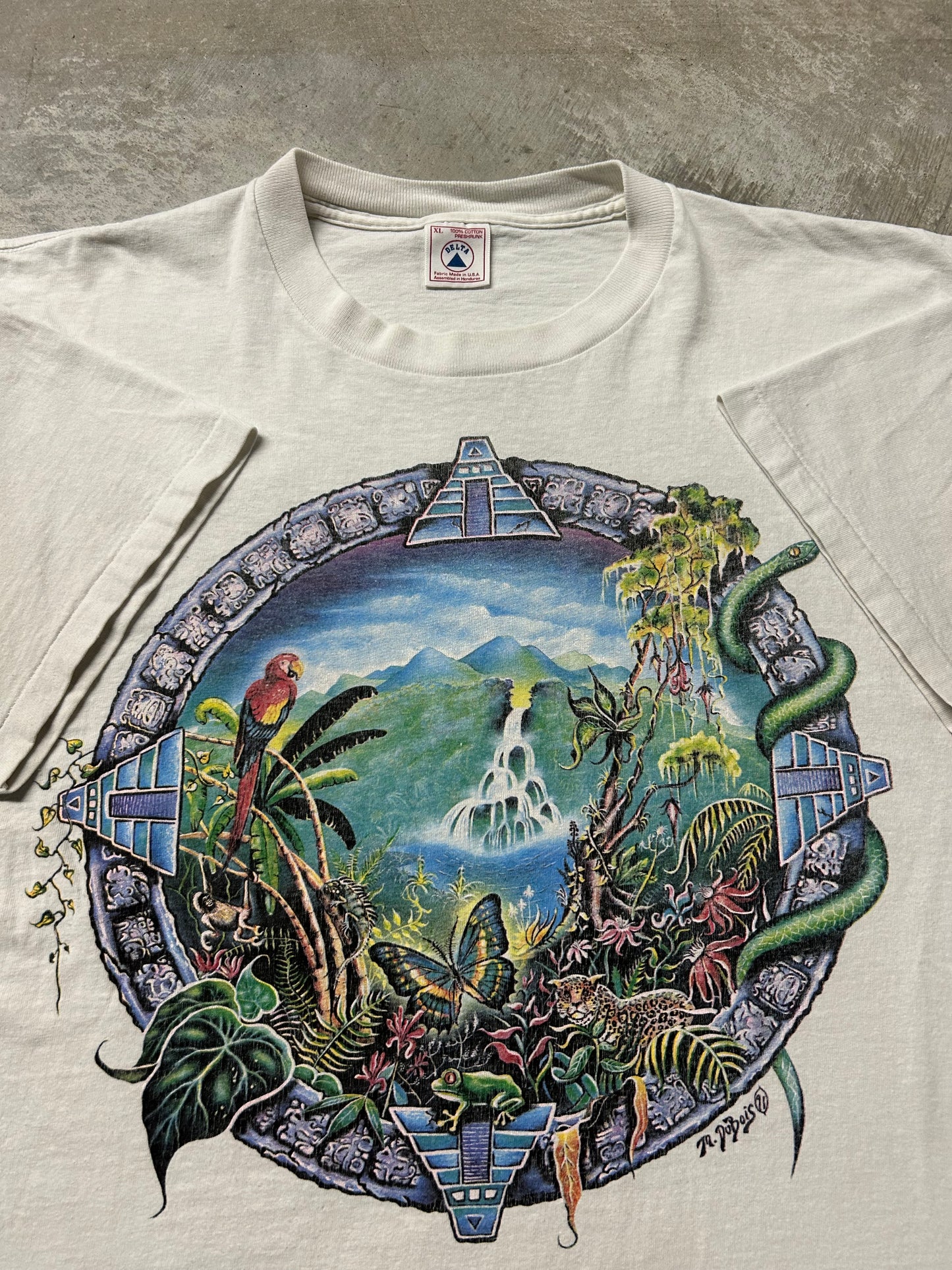 1990s Aztec Animal Nature Tee (XL)