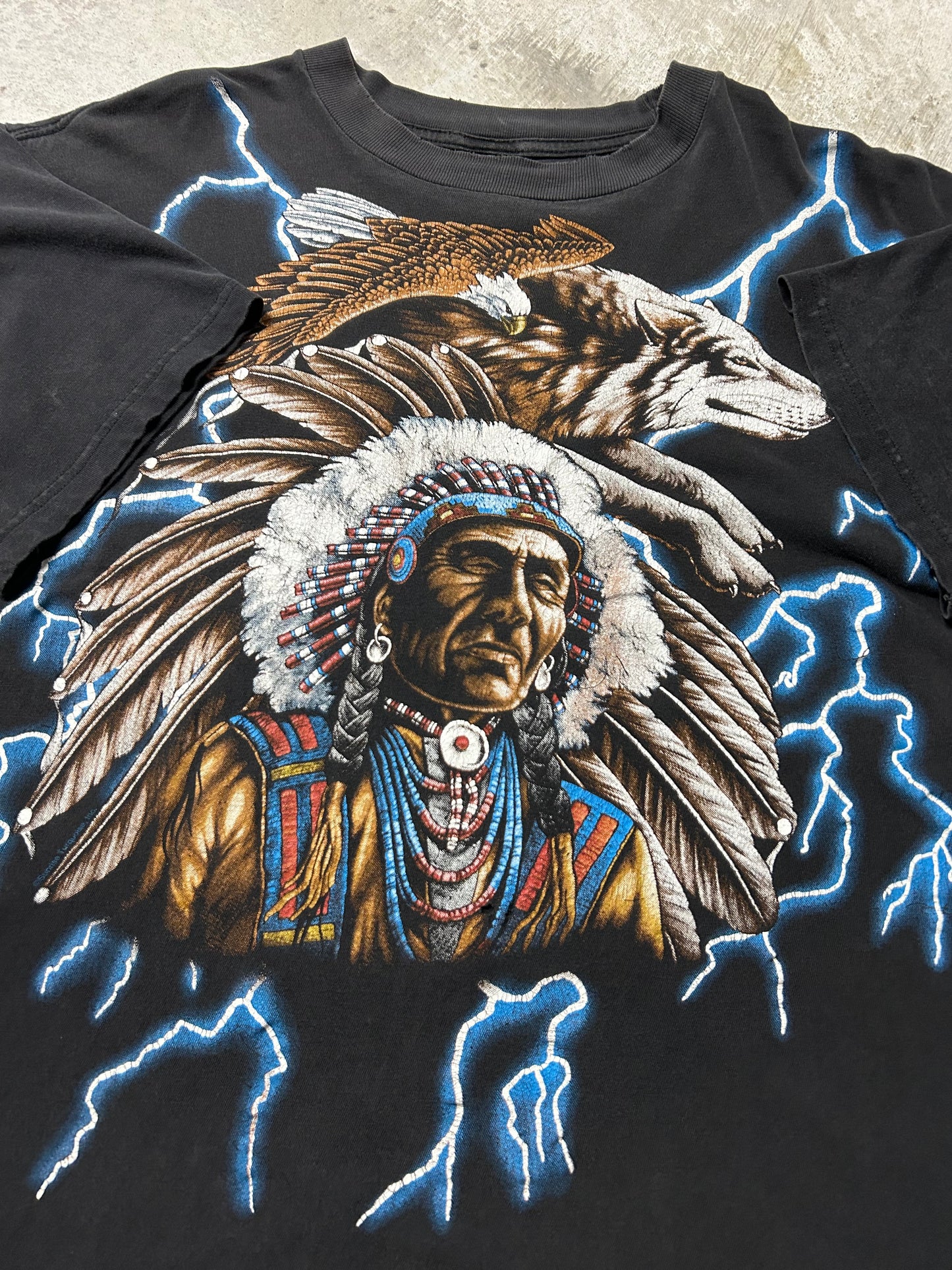 1990s American Thunder Native American AOP (XL)