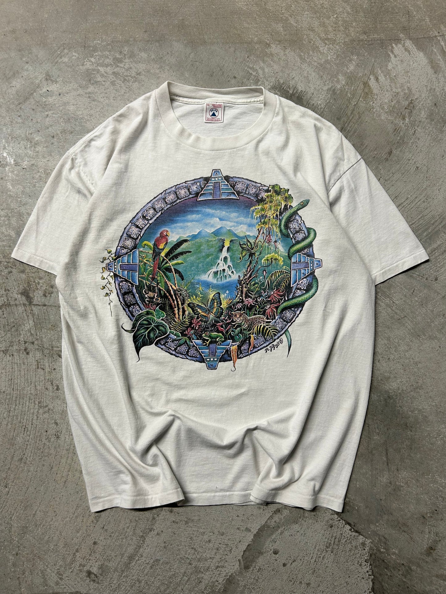 1990s Aztec Animal Nature Tee (XL)