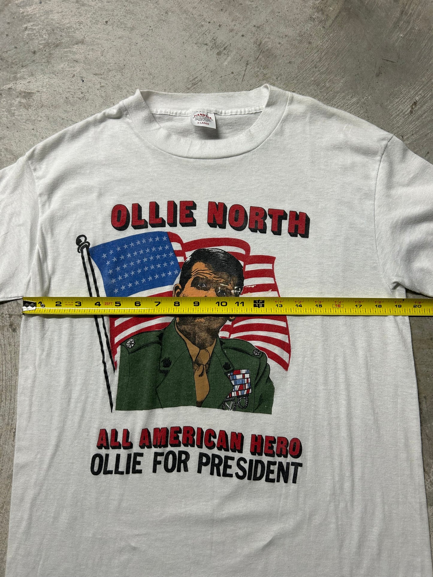 1980s Vintage Ollie North for President Tee (Large)