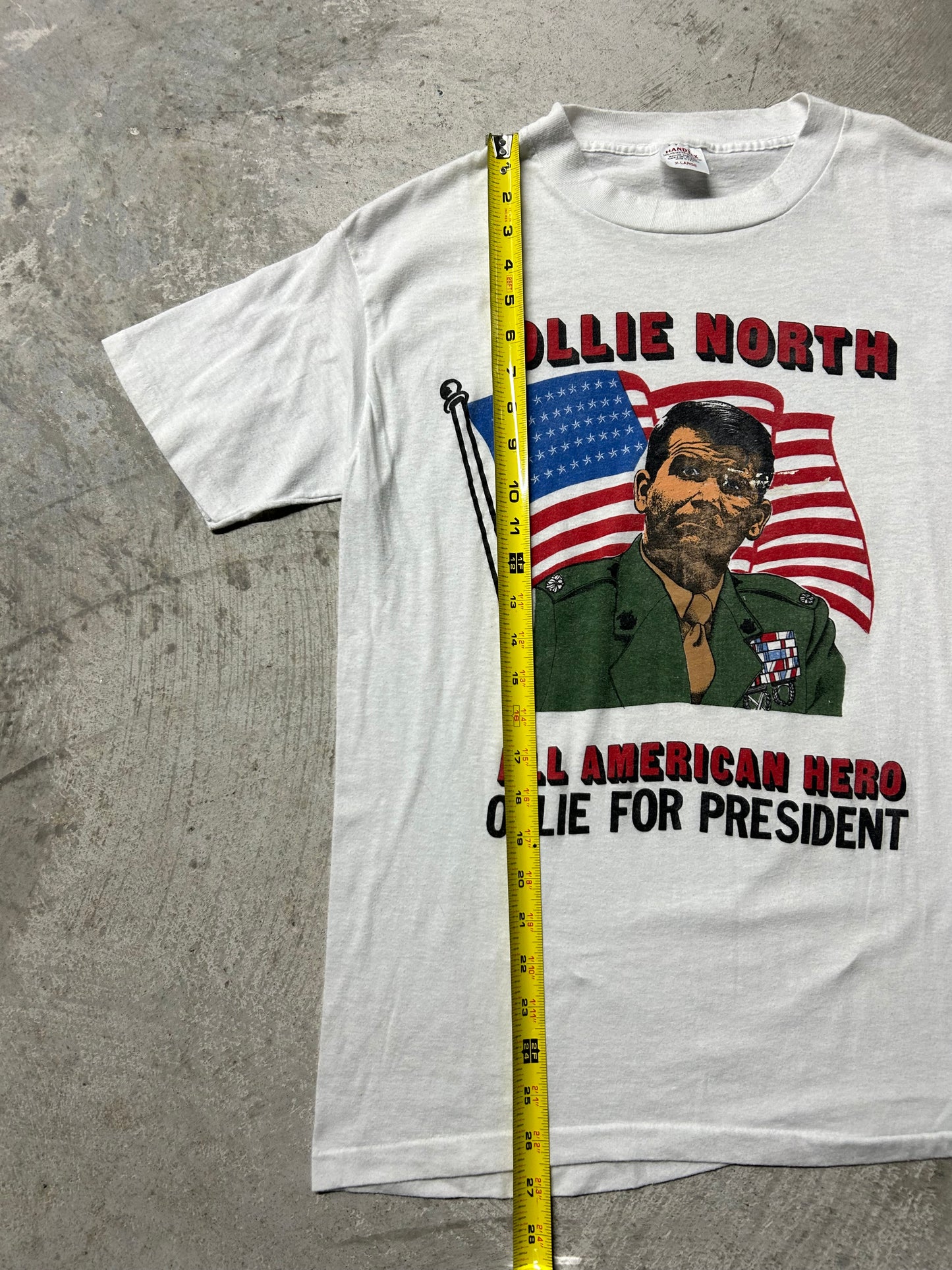 1980s Vintage Ollie North for President Tee (Large)