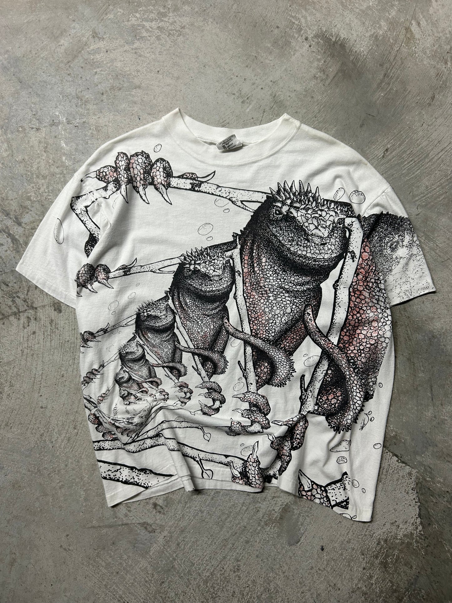 1990s Escher Style Iguana AOP Tee (XL)