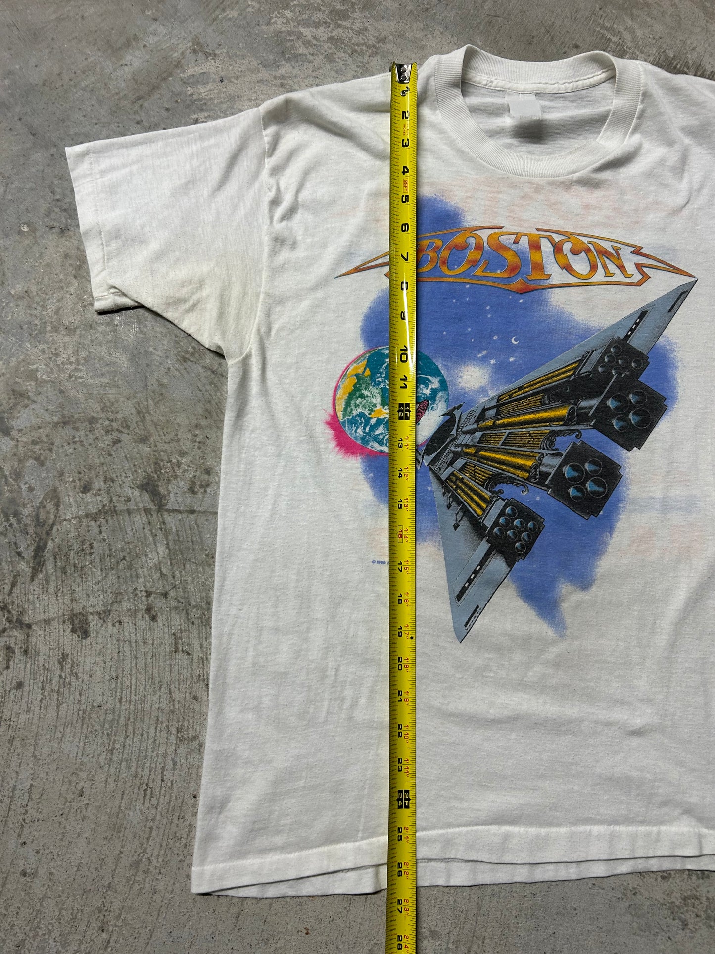 1987 Boston World Tour Concert Band Tee (Large)