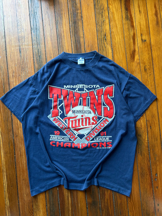 1991 Minnesota Twins Baseball Tee (Large)