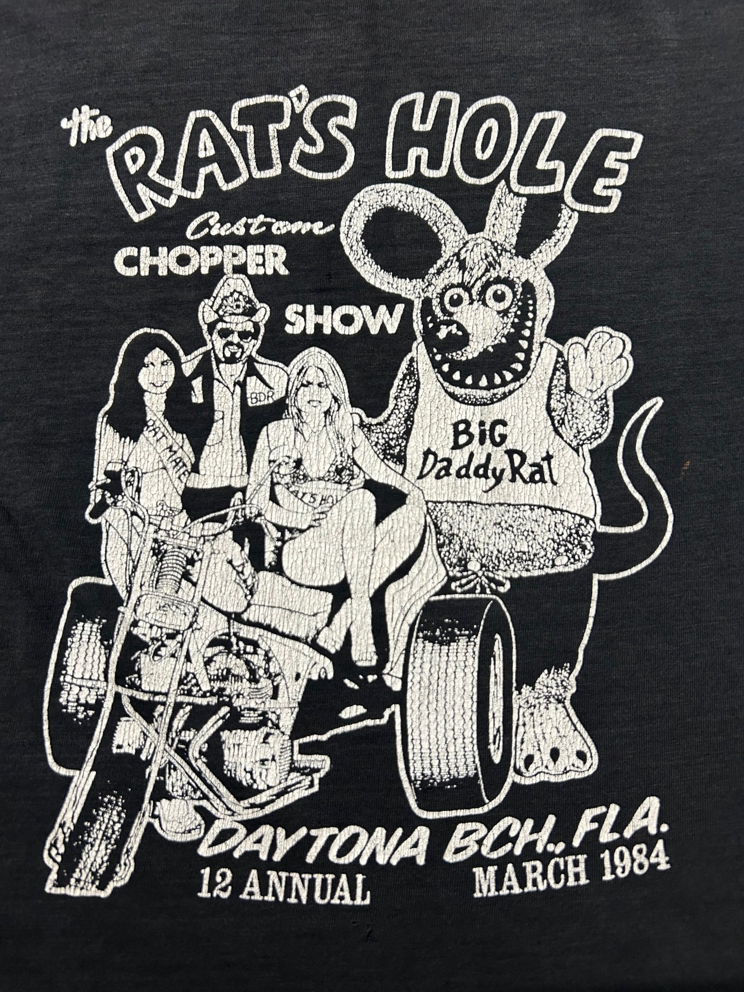 1984 Rat’s Hole Bar Biker Tee (Small)