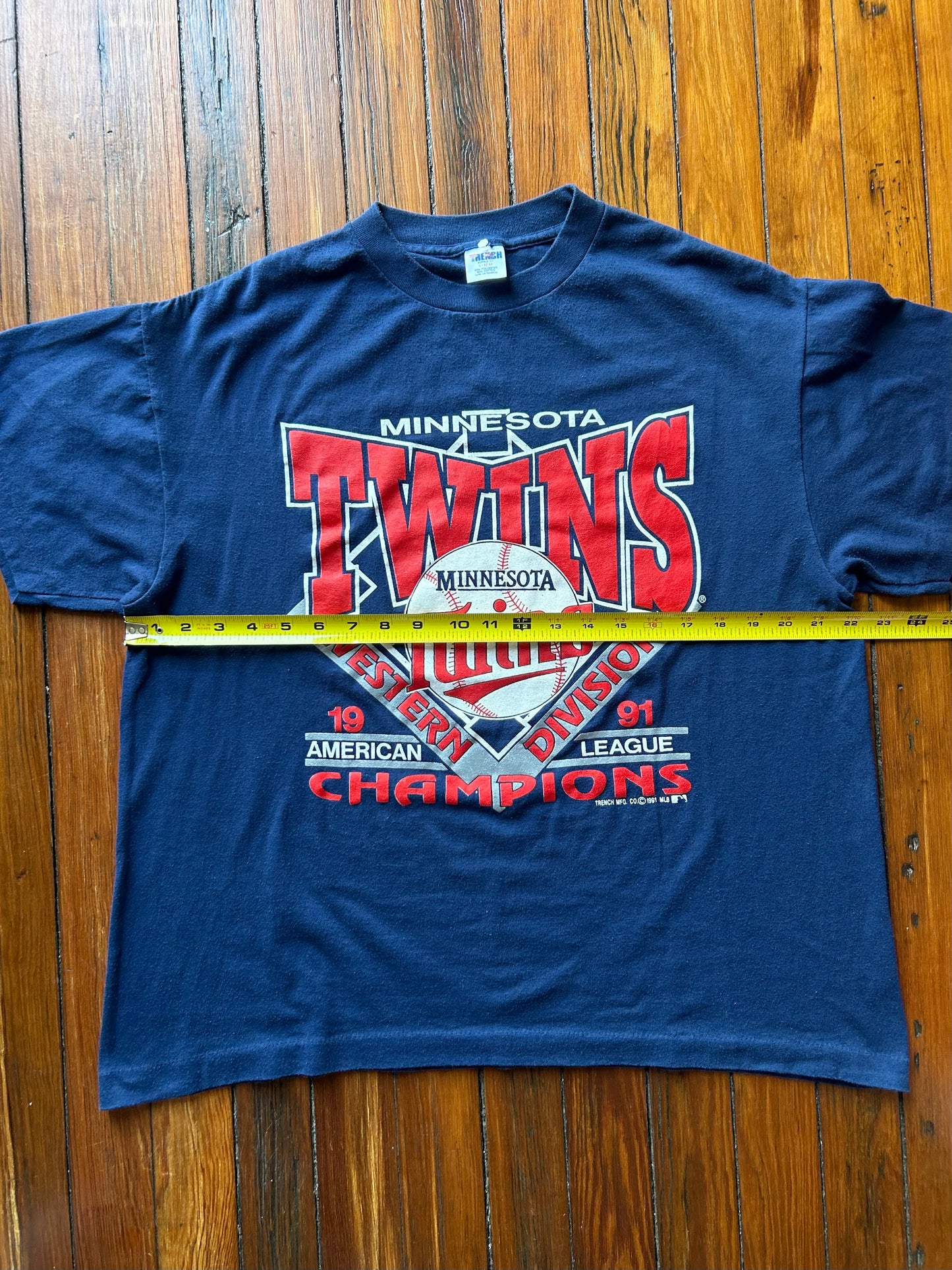 1991 Minnesota Twins Baseball Tee (Large)